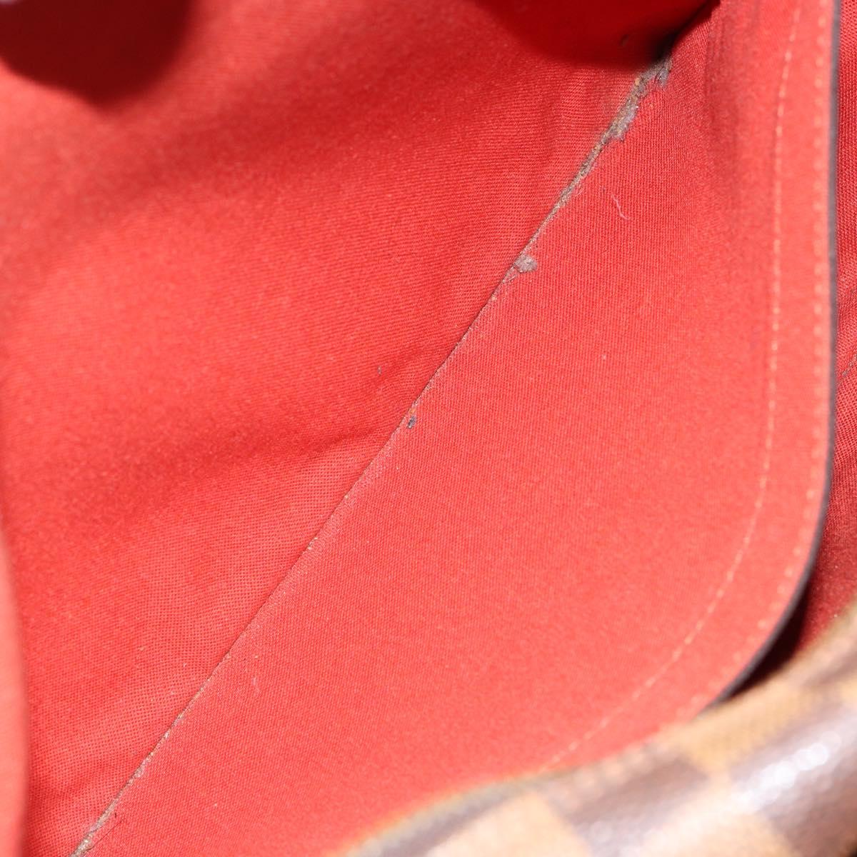 LOUIS VUITTON Damier Ebene Naviglio Shoulder Bag N45255 LV Auth 149600