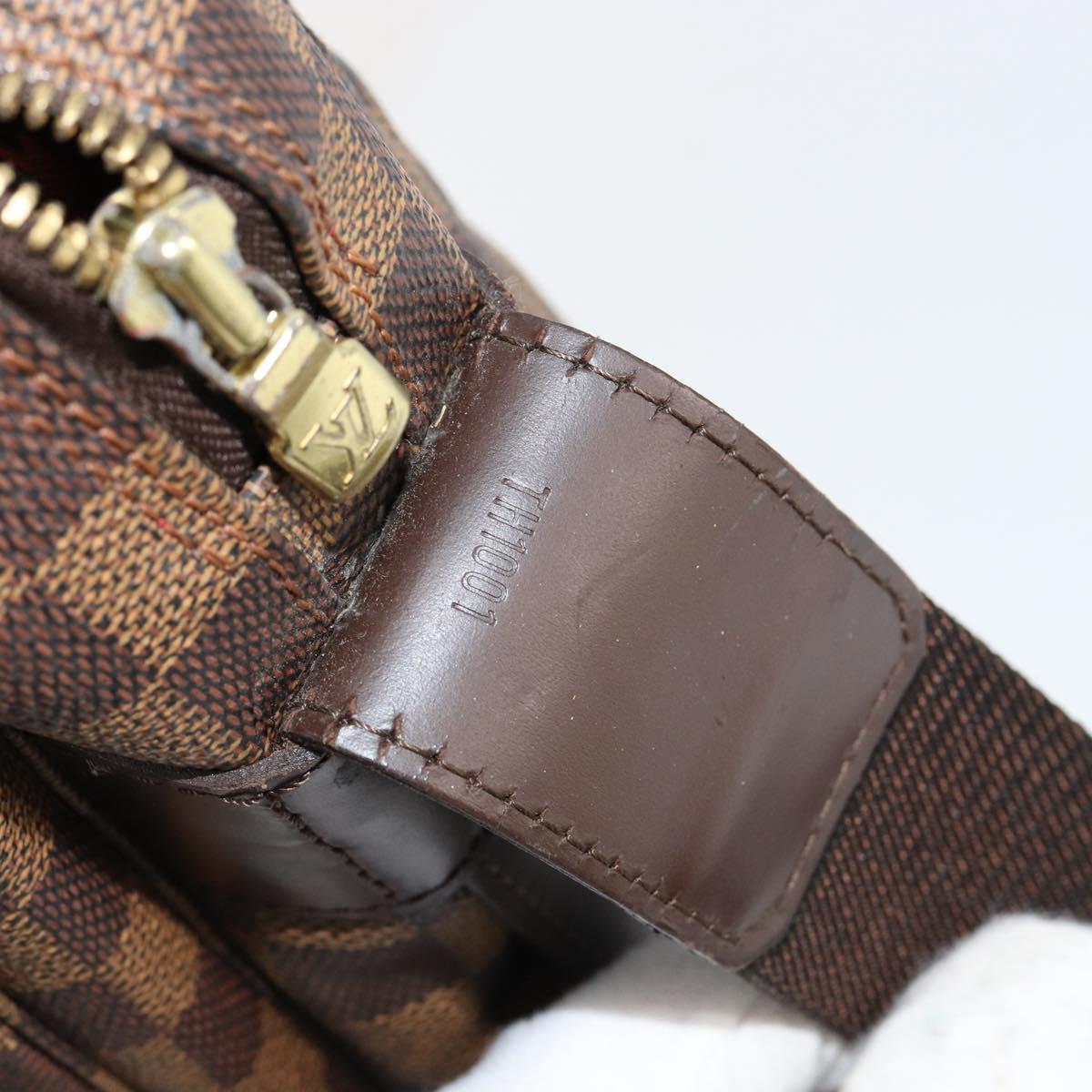 LOUIS VUITTON Damier Ebene Naviglio Shoulder Bag N45255 LV Auth 149600