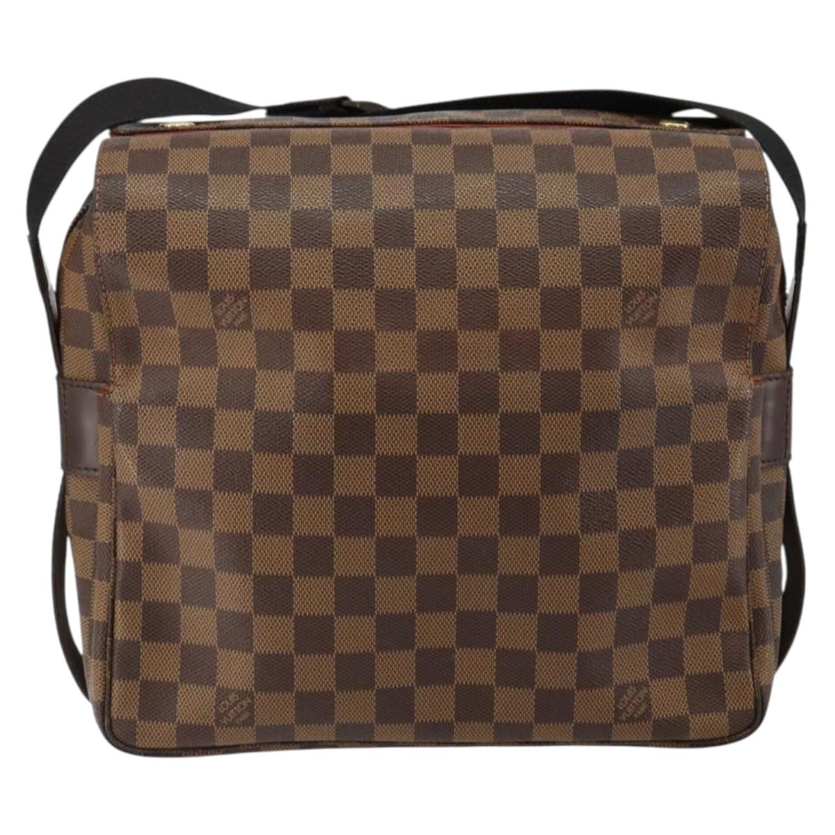 LOUIS VUITTON Damier Ebene Naviglio Shoulder Bag N45255 LV Auth 149600