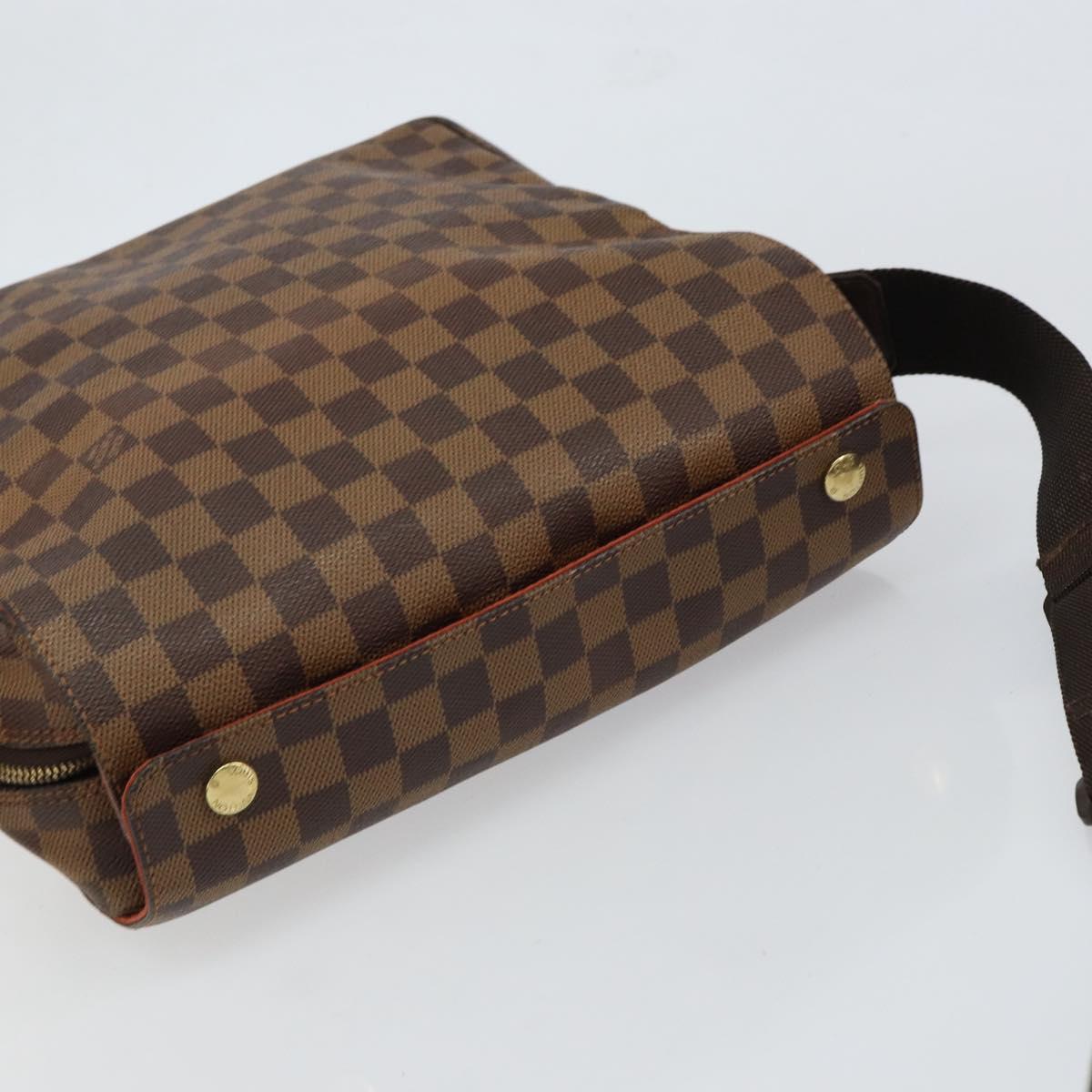 LOUIS VUITTON Damier Ebene Naviglio Shoulder Bag N45255 LV Auth 149600