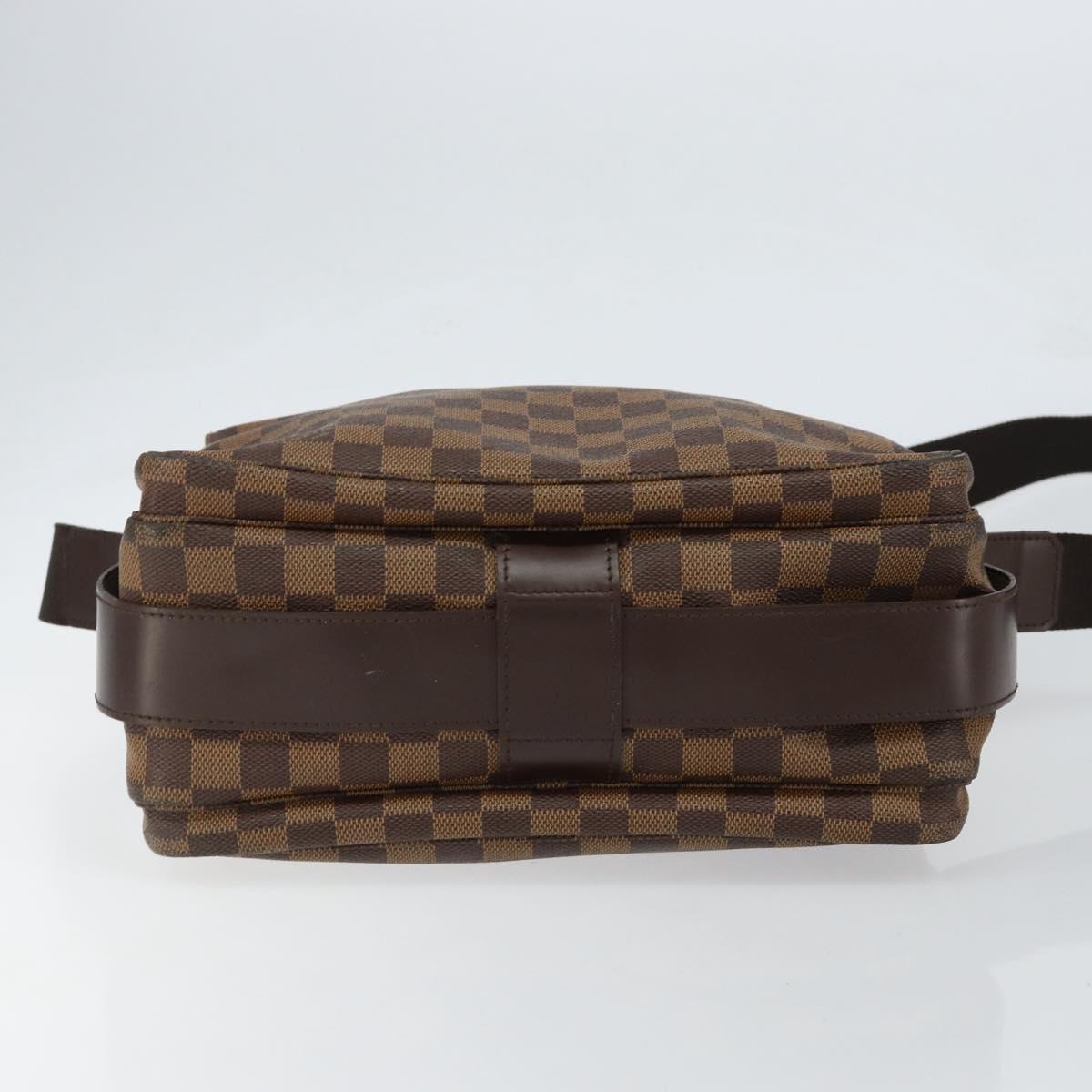 LOUIS VUITTON Damier Ebene Naviglio Shoulder Bag N45255 LV Auth 149600