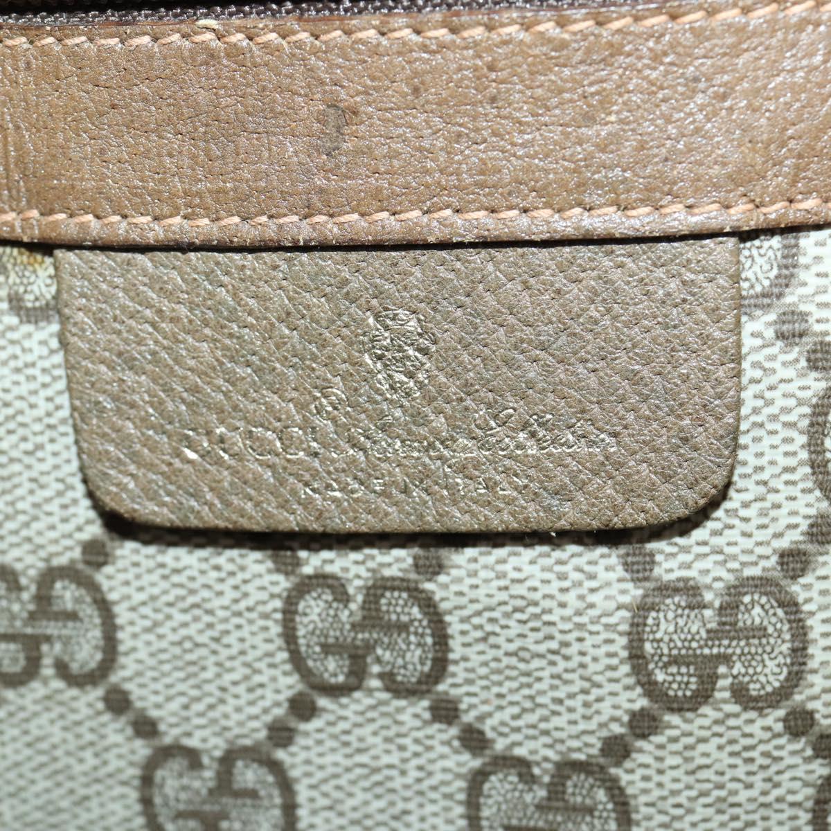 GUCCI GG Supreme Web Sherry Line Bag PVC Beige Red Green 89 19 012 Auth 149602