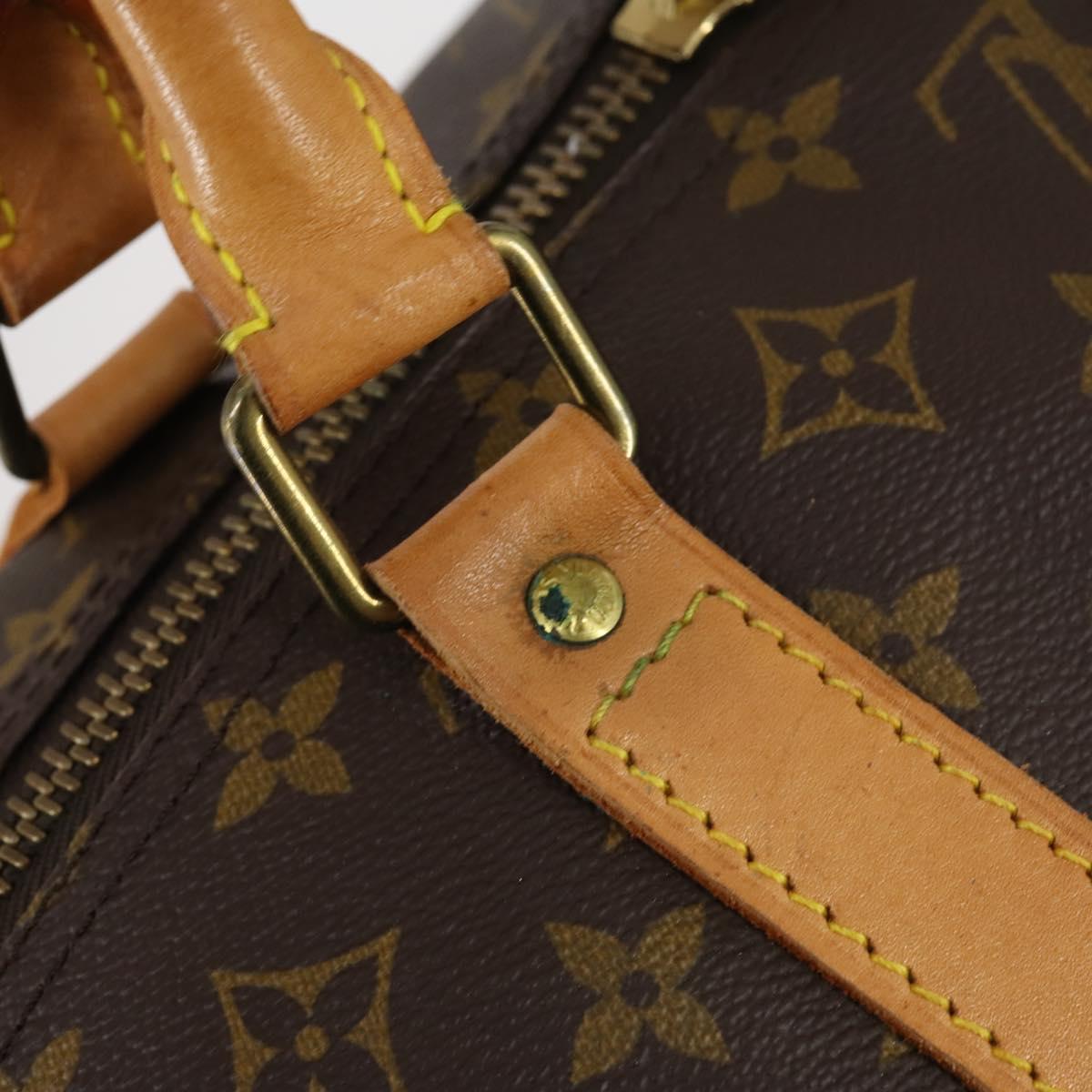 LOUIS VUITTON Monogram Keepall 60 Boston Bag M41422 LV Auth 149605V