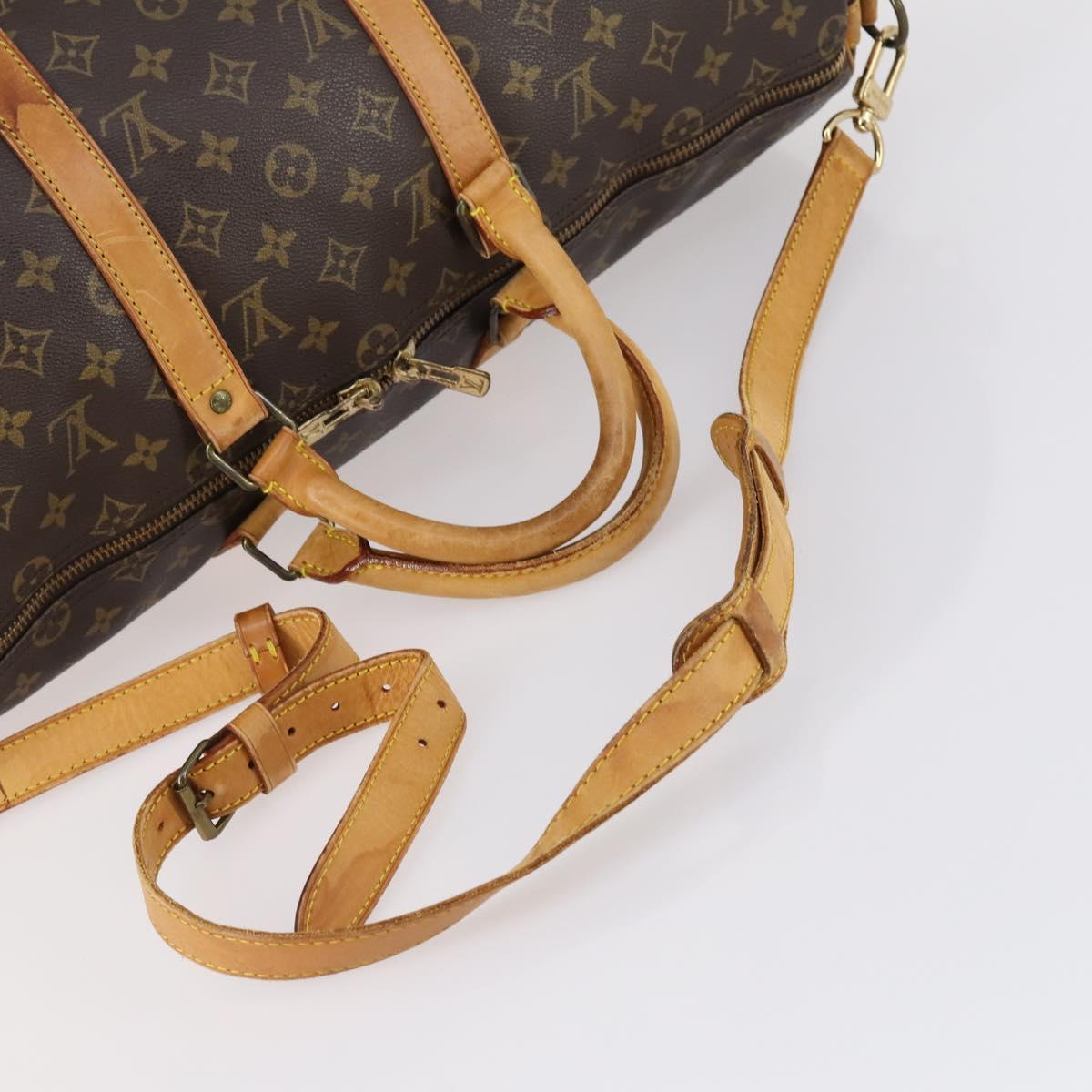 LOUIS VUITTON Monogram Keepall Bandouliere 50 Boston Bag M41416 LV Auth 149606