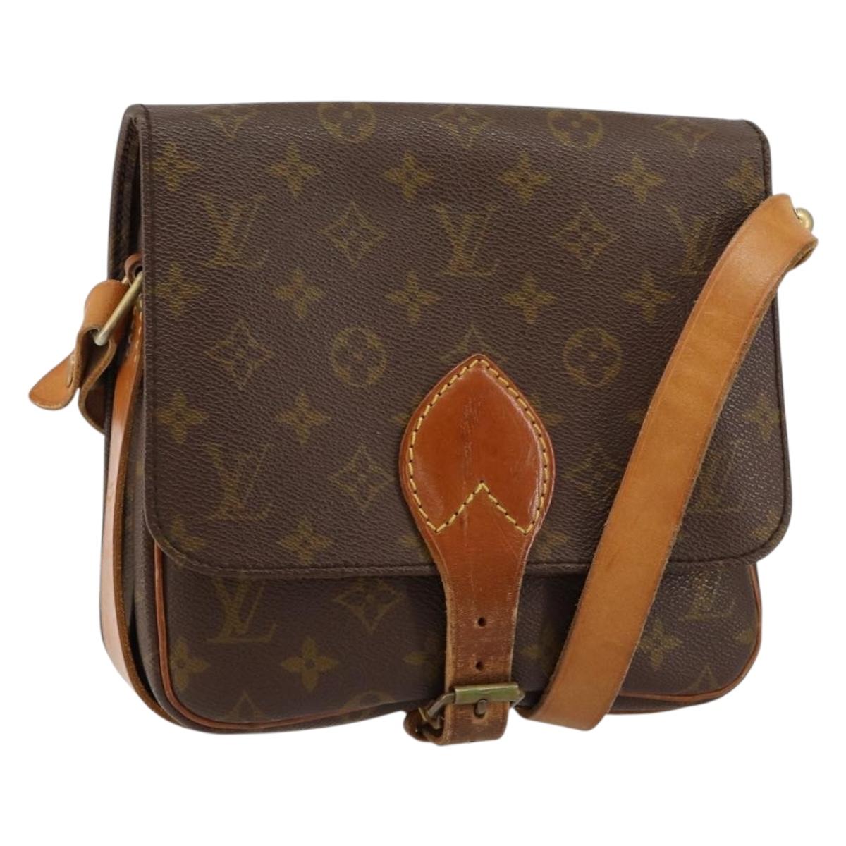 LOUIS VUITTON Monogram Cartouchiere MM Shoulder Bag Vintage M51253 Auth 149607