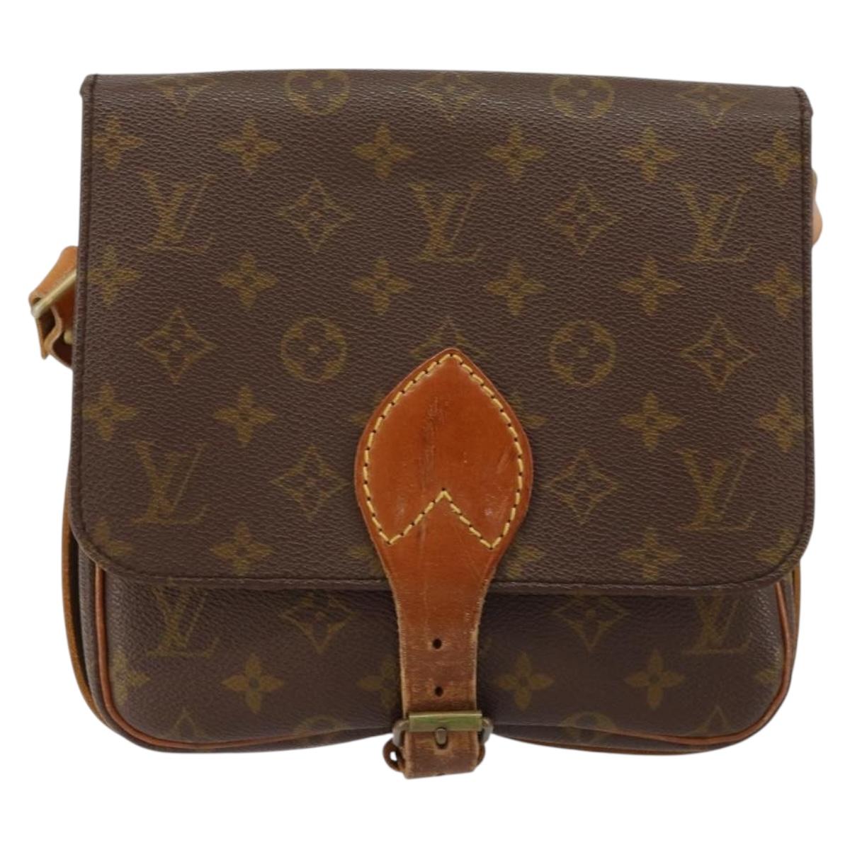 LOUIS VUITTON Monogram Cartouchiere MM Shoulder Bag Vintage M51253 Auth 149607