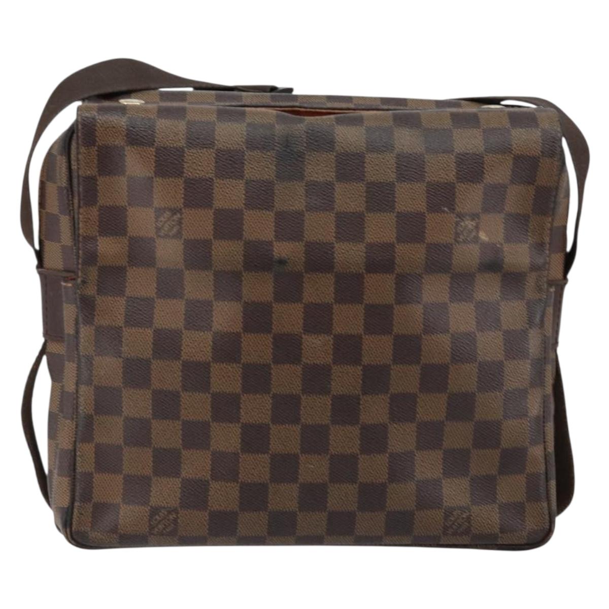 LOUIS VUITTON Damier Ebene Naviglio Shoulder Bag N45255 LV Auth 149610
