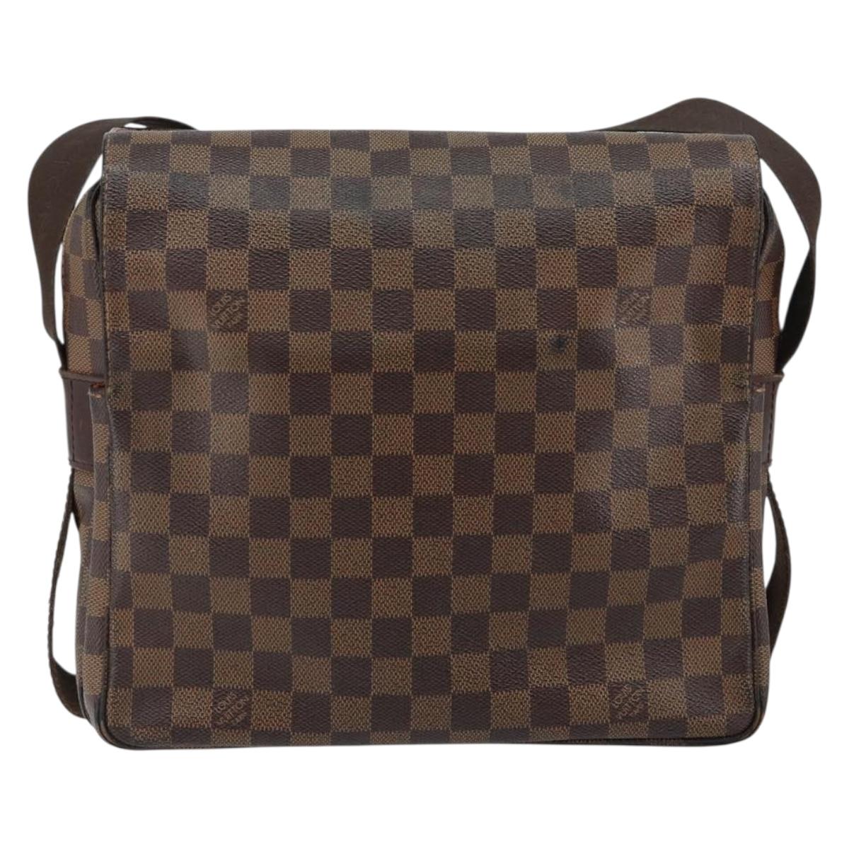 LOUIS VUITTON Damier Ebene Naviglio Shoulder Bag N45255 LV Auth 149610
