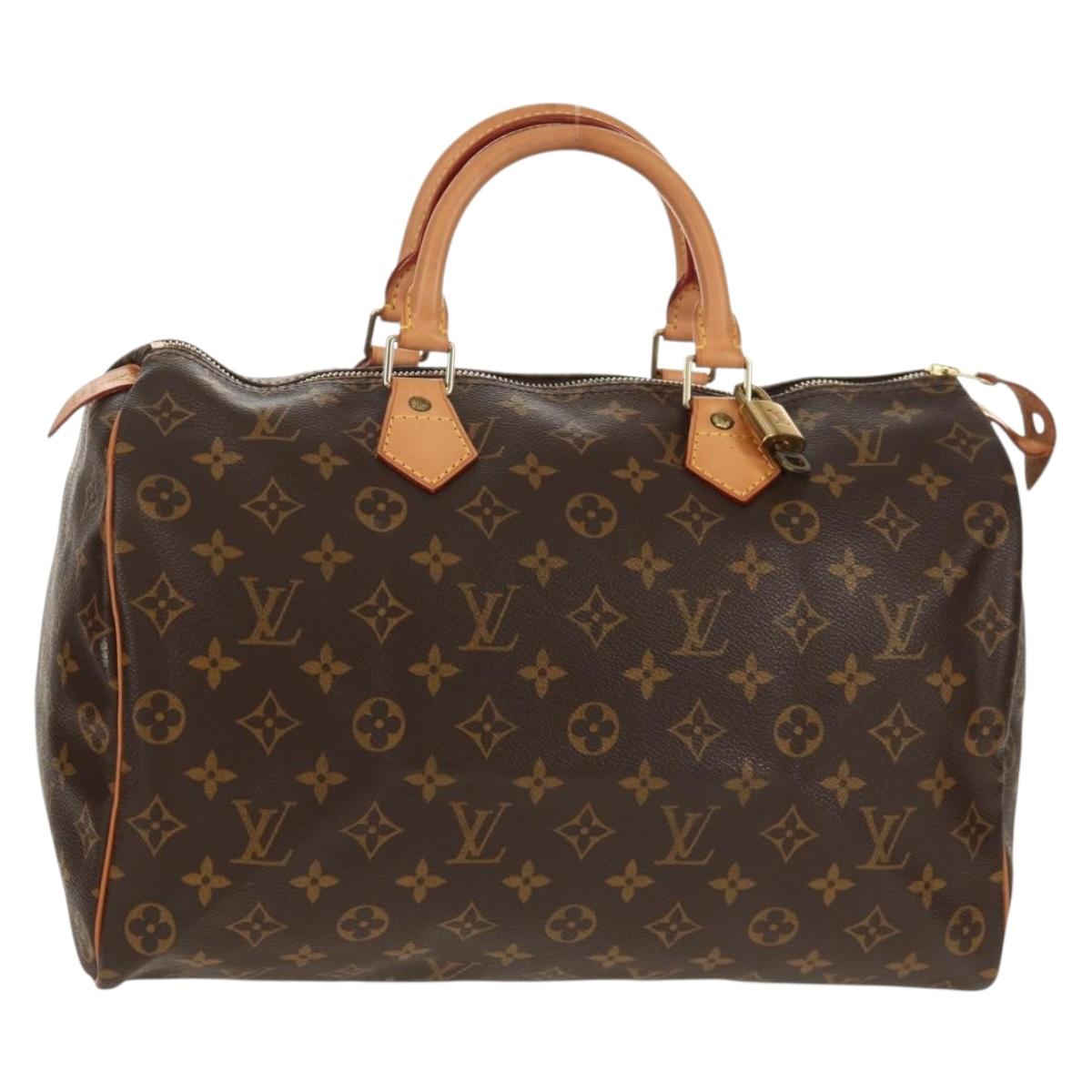 LOUIS VUITTON Monogram Speedy 35 Hand Bag M41524 LV Auth 149613V