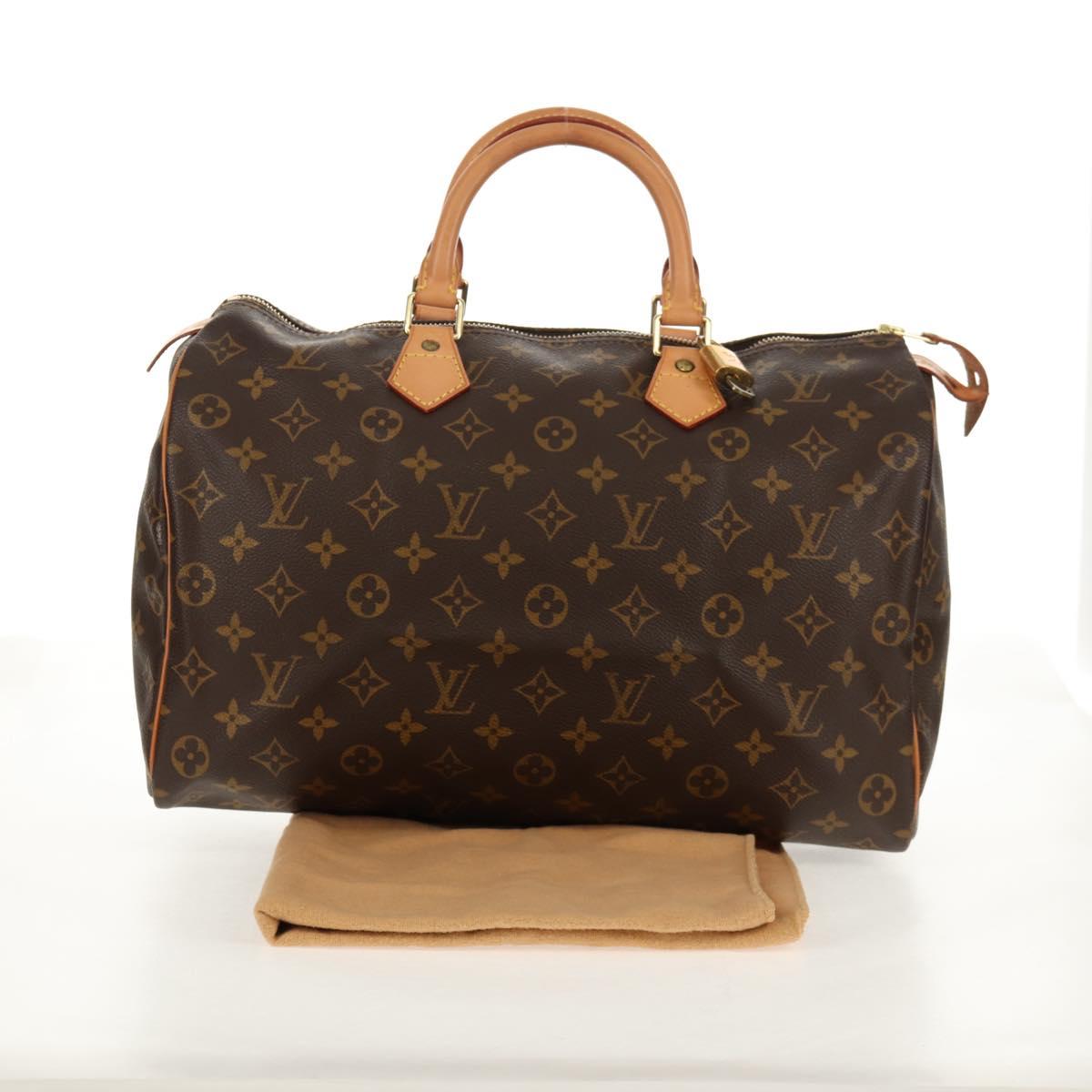 LOUIS VUITTON Monogram Speedy 35 Hand Bag M41524 LV Auth 149613V