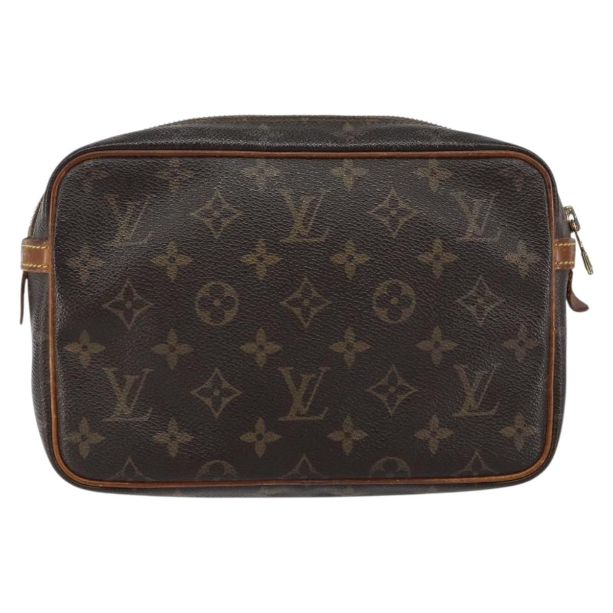LOUIS VUITTON Monogram Compiegne 23 Clutch Bag M51847 LV Auth 149617
