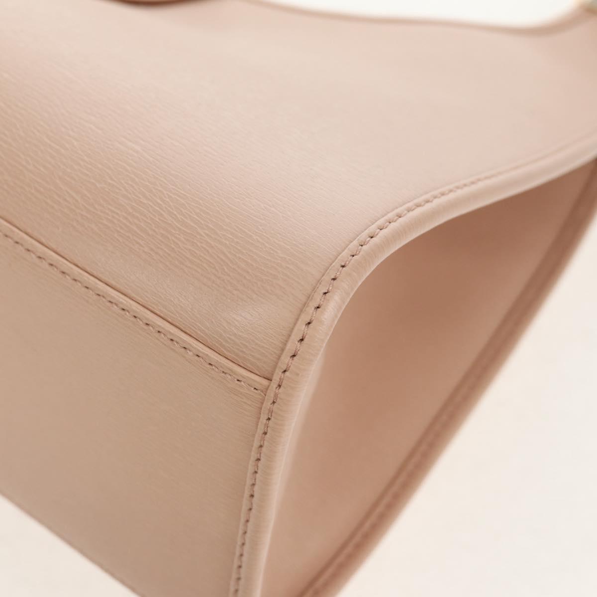 GUCCI Jackie Shoulder Bag Leather Pink Gold 002 1067 Auth 149621V