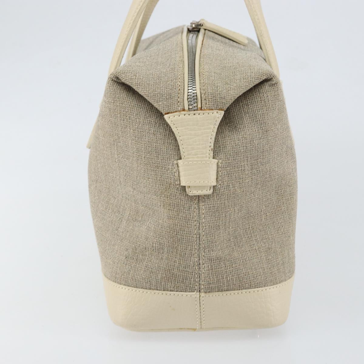 LOEWE Hand Bag Canvas Gray Auth 149622