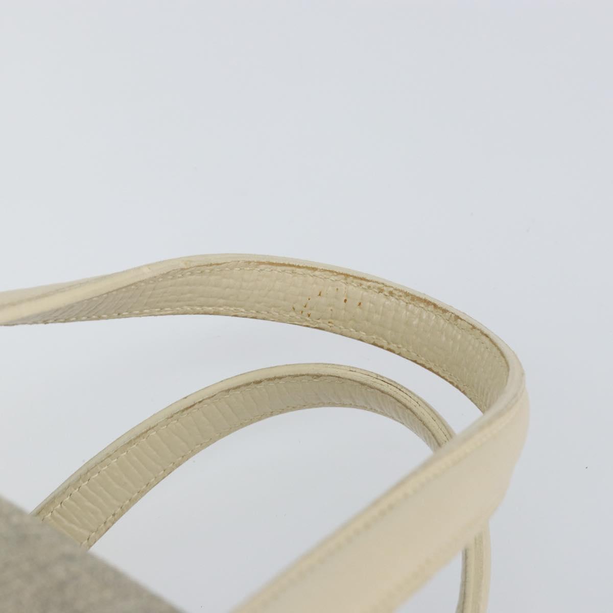 LOEWE Hand Bag Canvas Gray Auth 149622