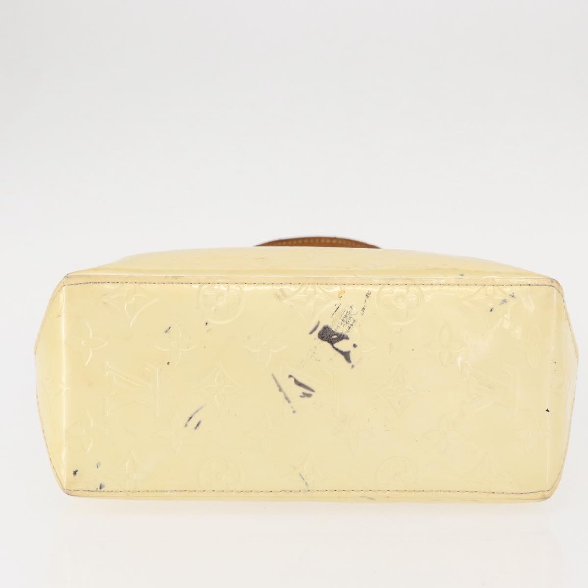 LOUIS VUITTON Monogram Vernis Reade PM Hand Bag Perle M91336 LV Auth 149639