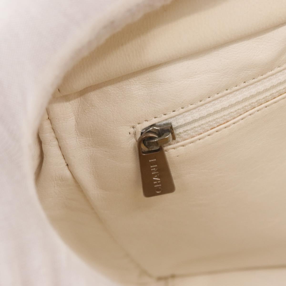 CHANEL Matelasse COCO Mark Chain Bag Patent leather Yellow Silver CC Auth 149641