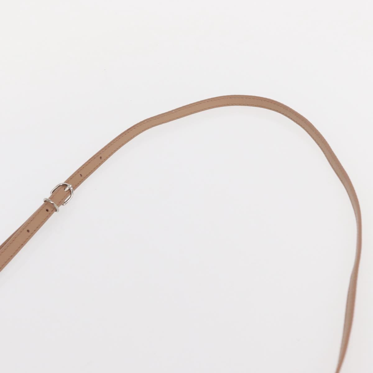 BALENCIAGA The Paper A6 Hand Bag Leather 2way Beige Silver 370926 Auth 149646