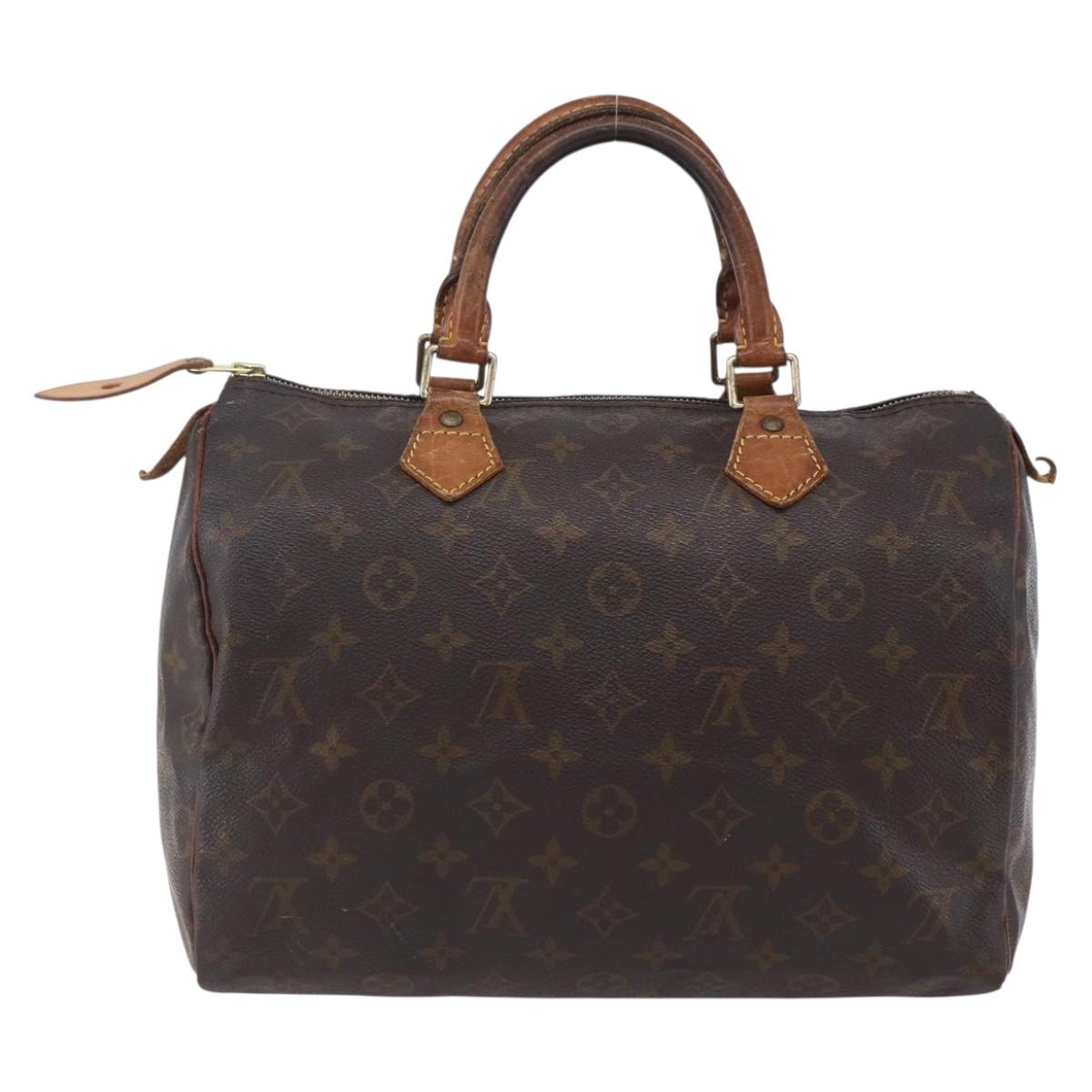 LOUIS VUITTON Monogram Speedy 30 Hand Bag M41526 LV Auth 149662