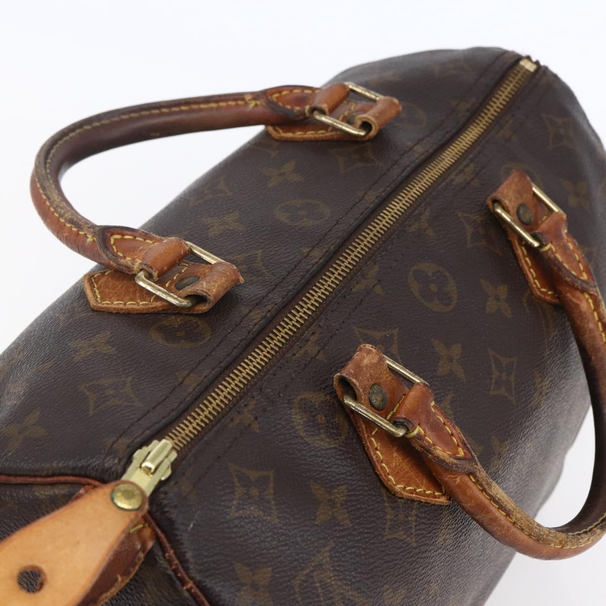 LOUIS VUITTON Monogram Speedy 30 Hand Bag M41526 LV Auth 149662