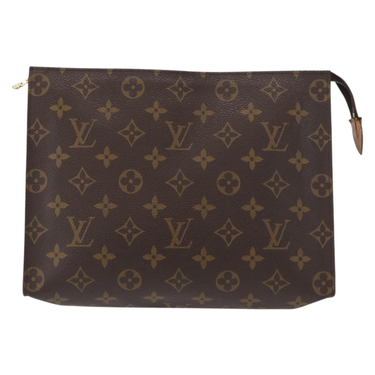 LOUIS VUITTON Monogram Poche Toilette 26 Pouch M47542 LV Auth 149673
