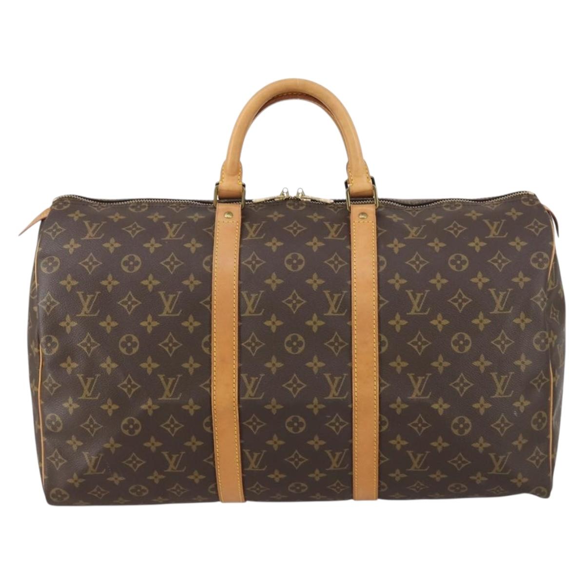 LOUIS VUITTON Monogram Keepall 50 Boston Bag M41426 LV Auth 149688