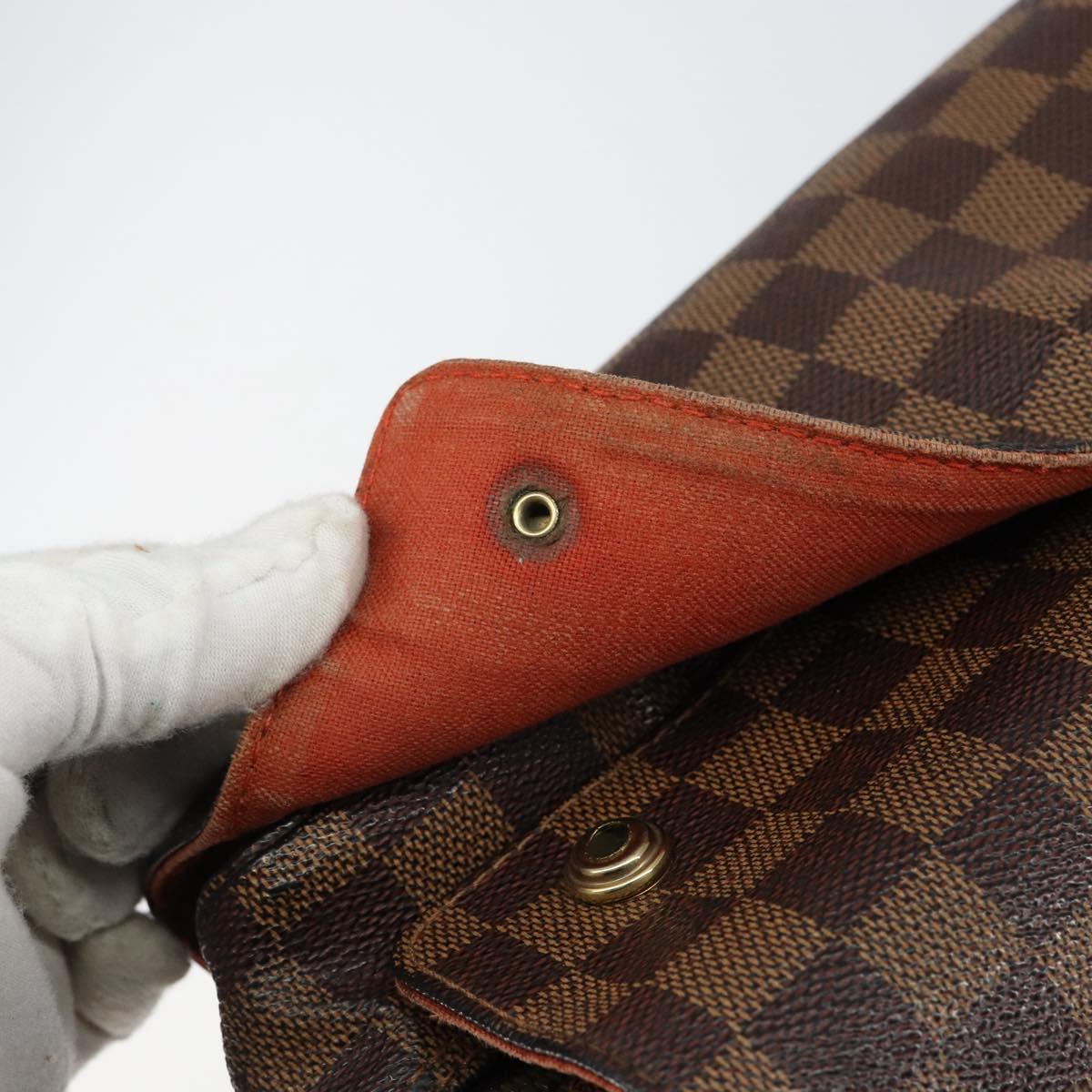 LOUIS VUITTON Damier Ebene Naviglio Shoulder Bag N45255 LV Auth 149689