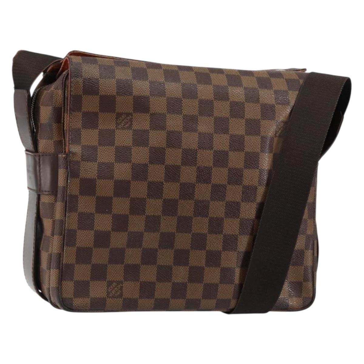 LOUIS VUITTON Damier Ebene Naviglio Shoulder Bag N45255 LV Auth 149689