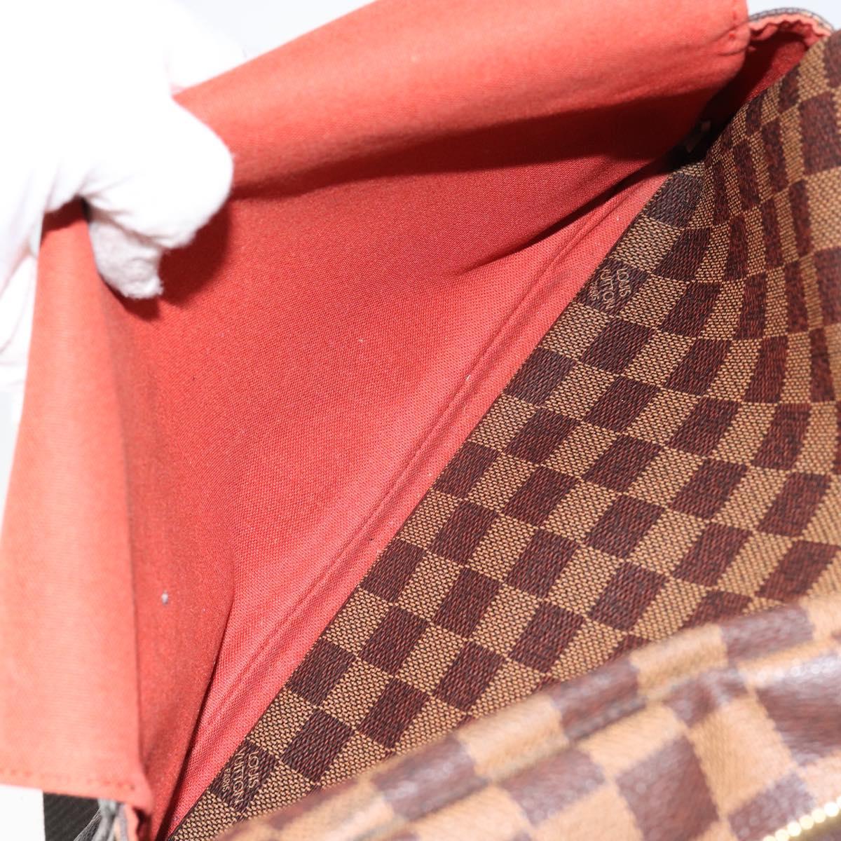 LOUIS VUITTON Damier Ebene Naviglio Shoulder Bag N45255 LV Auth 149689