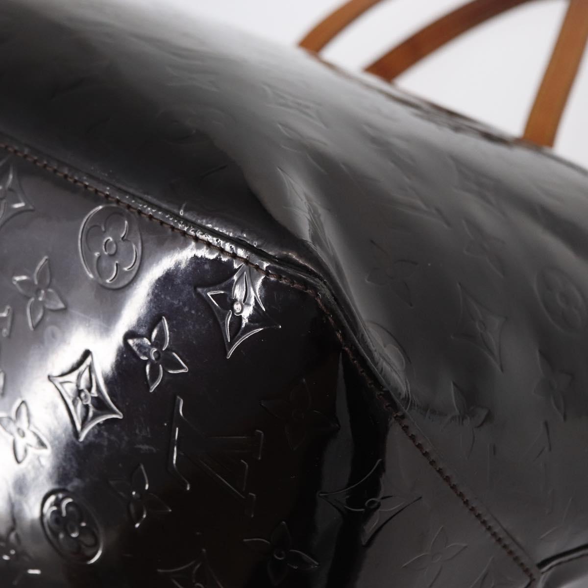 LOUIS VUITTON Monogram Vernis Bellevue GM Tote Bag Amarante M93589 Auth 149692