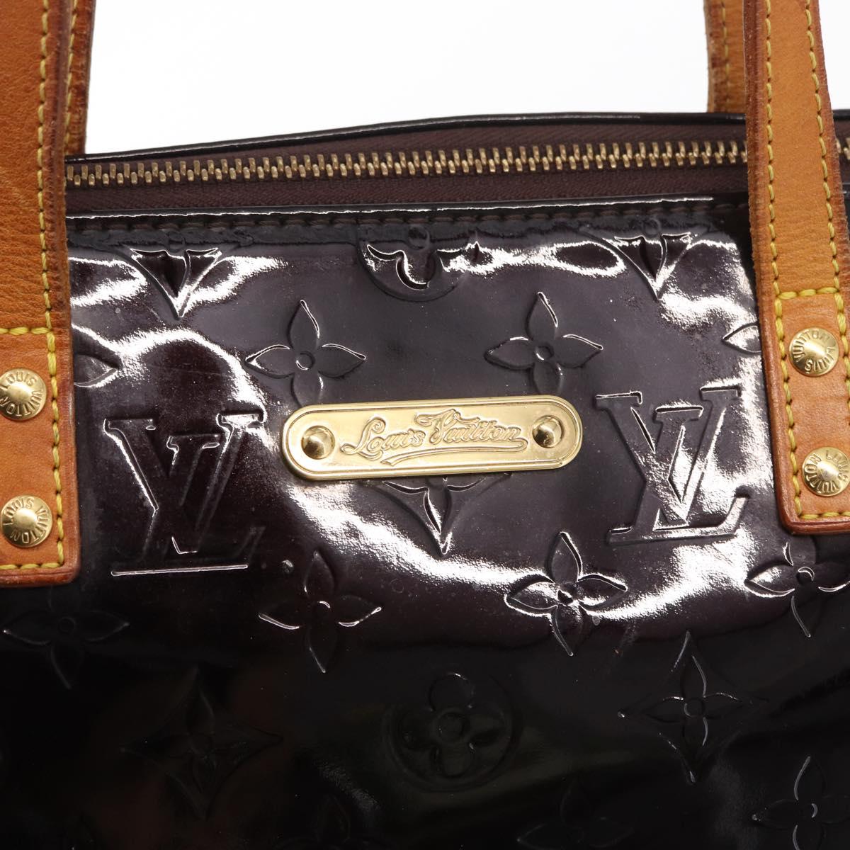 LOUIS VUITTON Monogram Vernis Bellevue GM Tote Bag Amarante M93589 Auth 149692