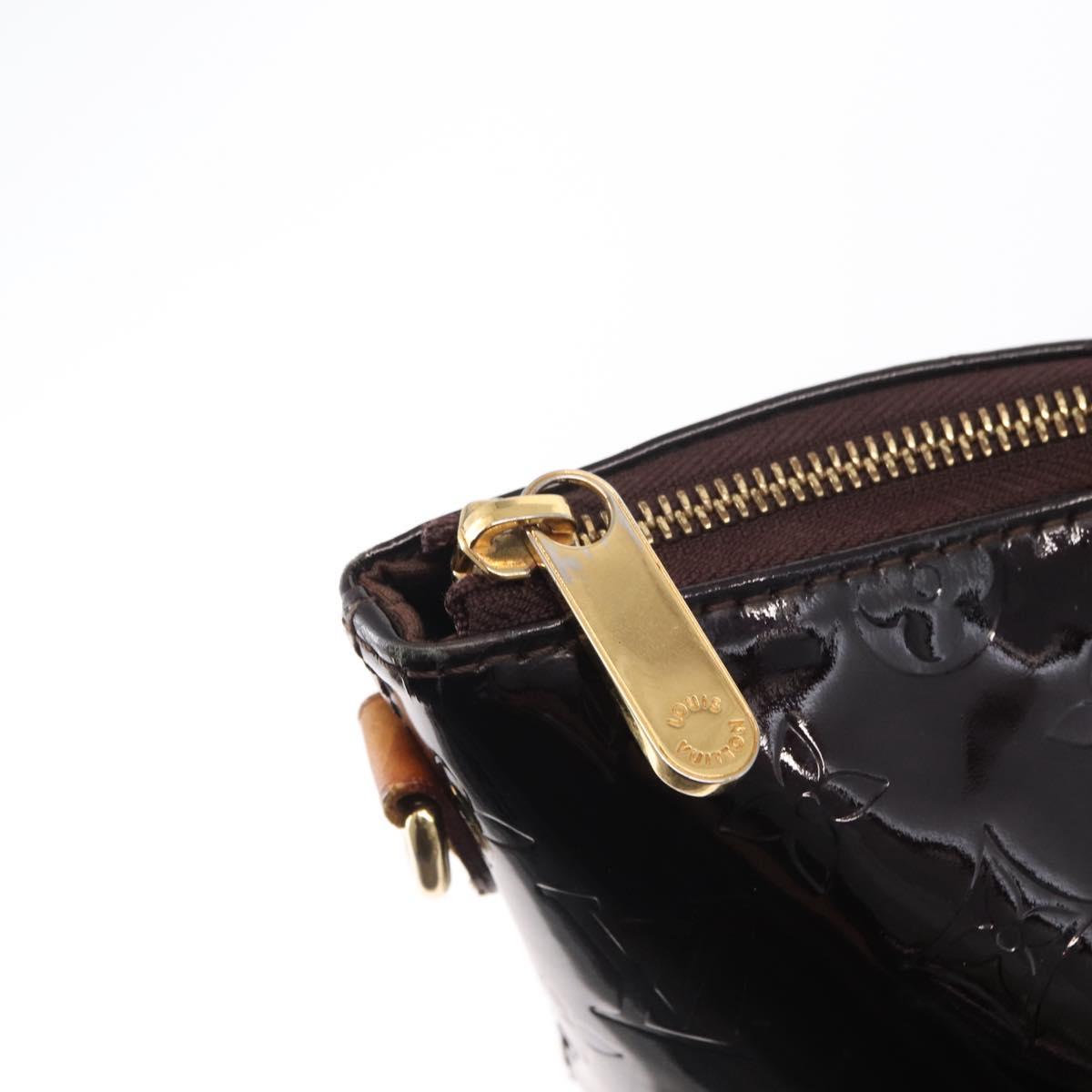 LOUIS VUITTON Monogram Vernis Bellevue GM Tote Bag Amarante M93589 Auth 149692