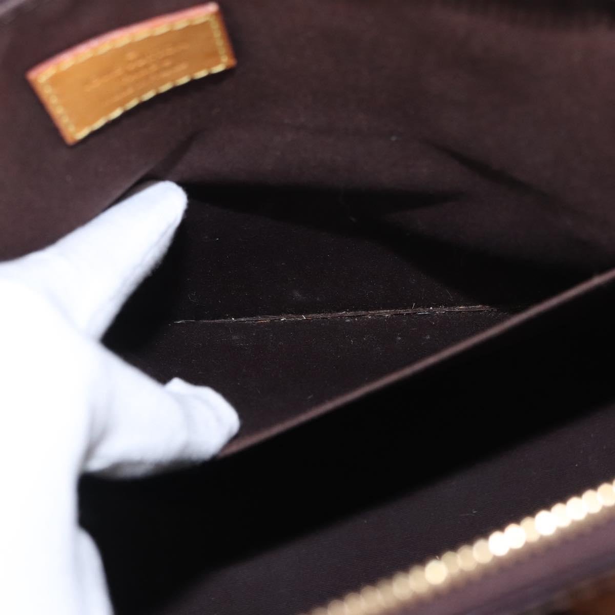 LOUIS VUITTON Monogram Vernis Bellevue GM Tote Bag Amarante M93589 Auth 149692