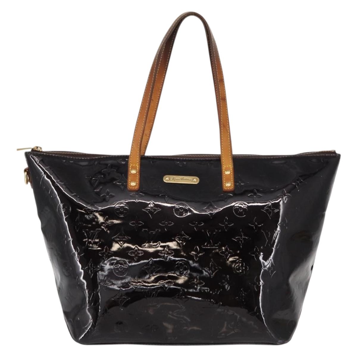 LOUIS VUITTON Monogram Vernis Bellevue GM Tote Bag Amarante M93589 Auth 149692