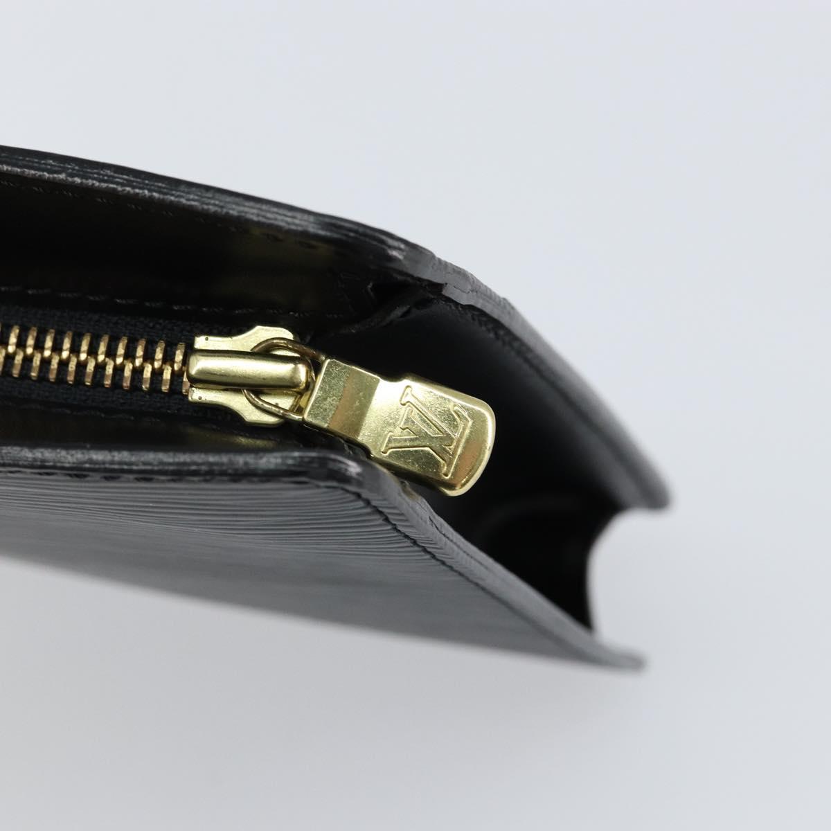 LOUIS VUITTON Epi Pochette Homme Clutch Bag Black Noir M52522 LV Auth 149707