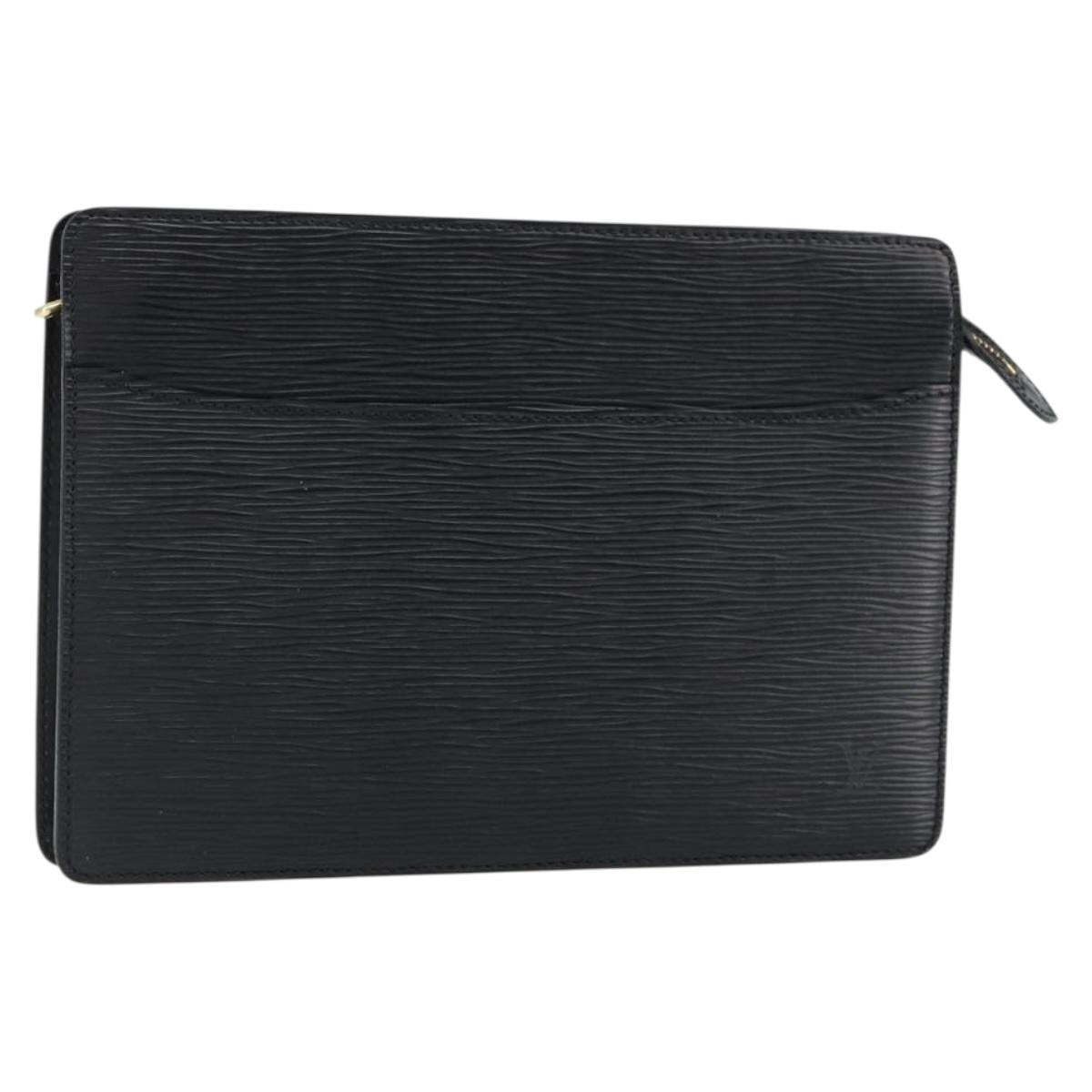 LOUIS VUITTON Epi Pochette Homme Clutch Bag Black Noir M52522 LV Auth 149707