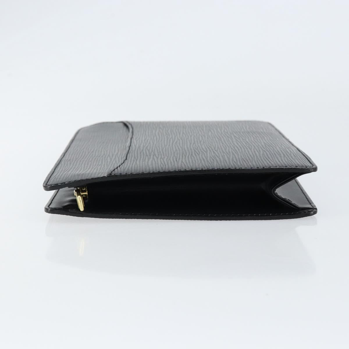 LOUIS VUITTON Epi Pochette Homme Clutch Bag Black Noir M52522 LV Auth 149707