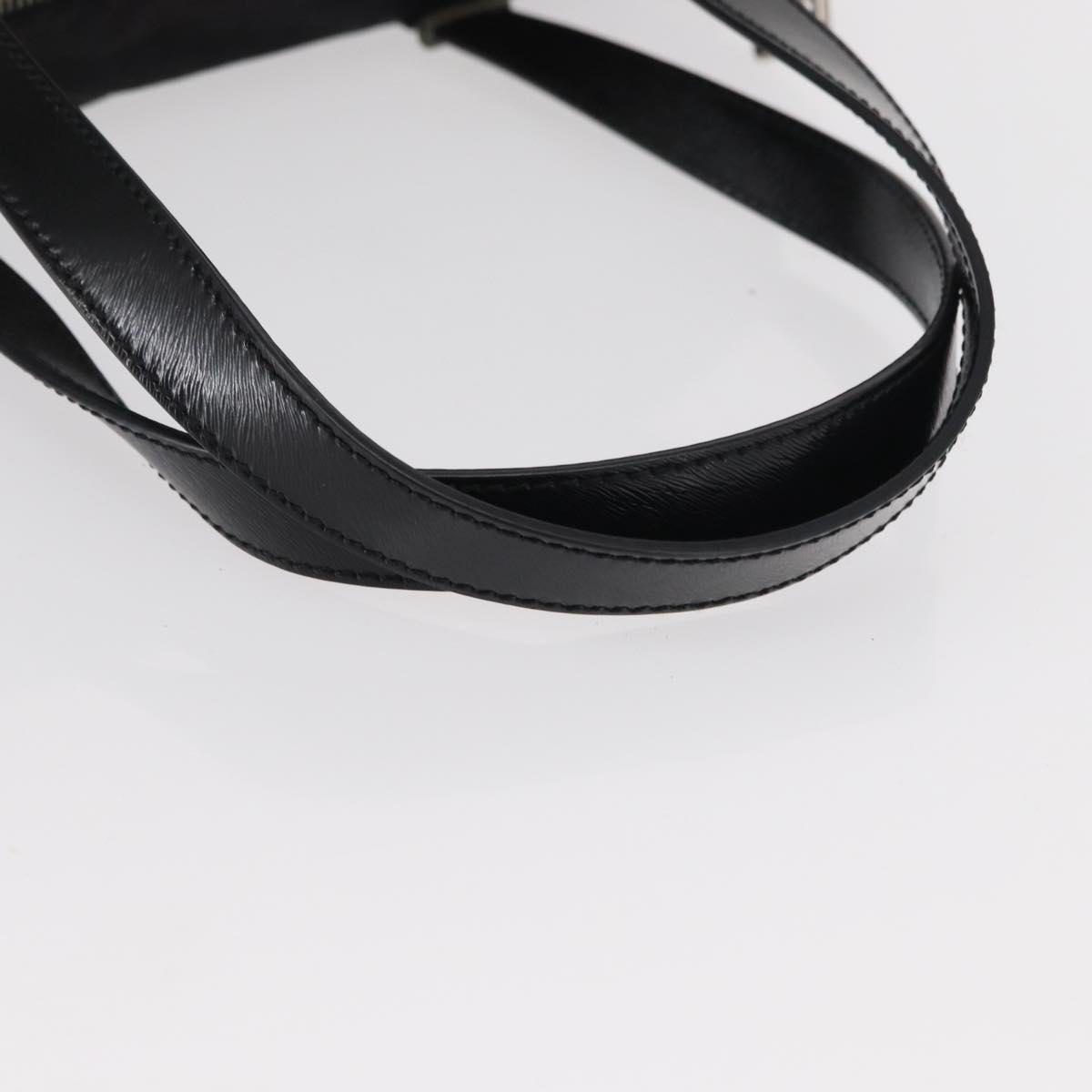 FENDI Zucchino Canvas Tote Bag Black Silver Auth 149710