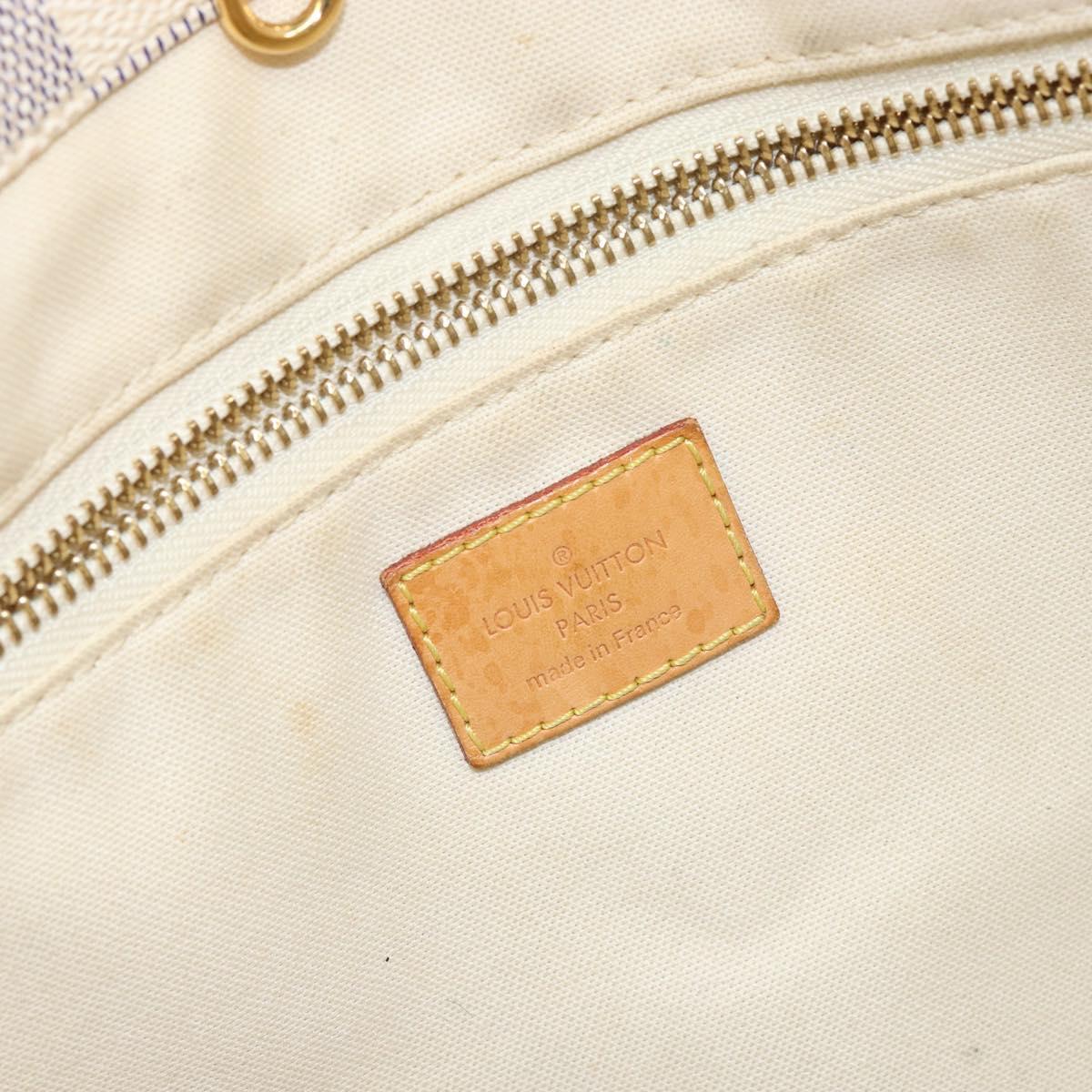 LOUIS VUITTON Damier Azur Cabas MM Tote Bag N41375 LV Auth 149711