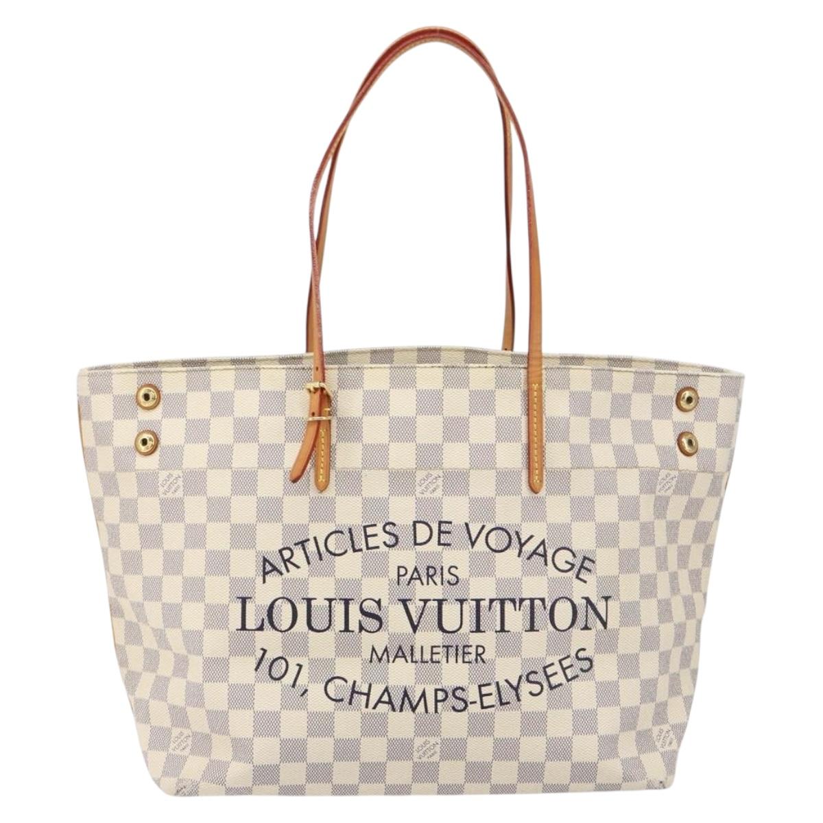 LOUIS VUITTON Damier Azur Cabas MM Tote Bag N41375 LV Auth 149711