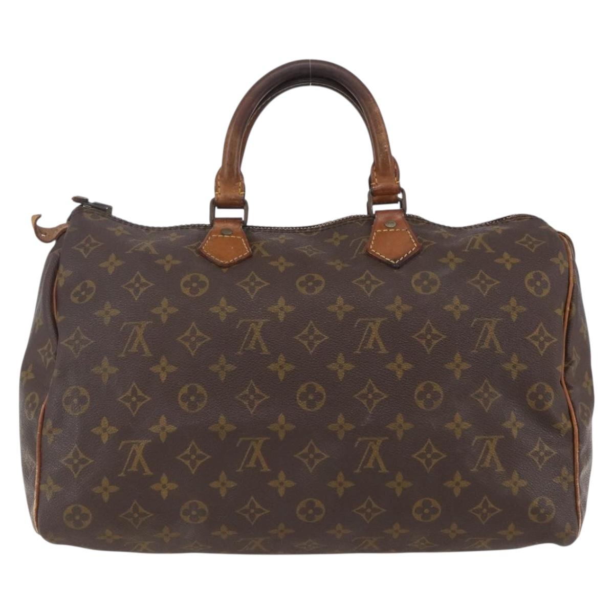 LOUIS VUITTON Monogram Speedy 35 Hand Bag Vintage M41524 LV Auth 149719