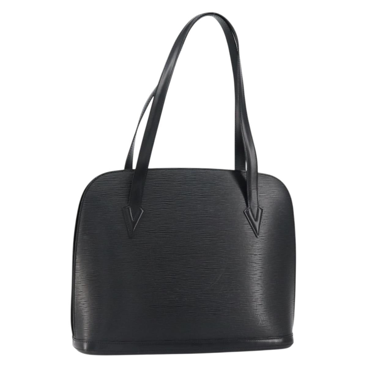 LOUIS VUITTON Epi Lussac Shoulder Bag Black M52282 LV Auth 149720