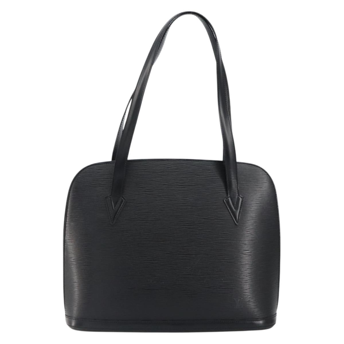 LOUIS VUITTON Epi Lussac Shoulder Bag Black M52282 LV Auth 149720