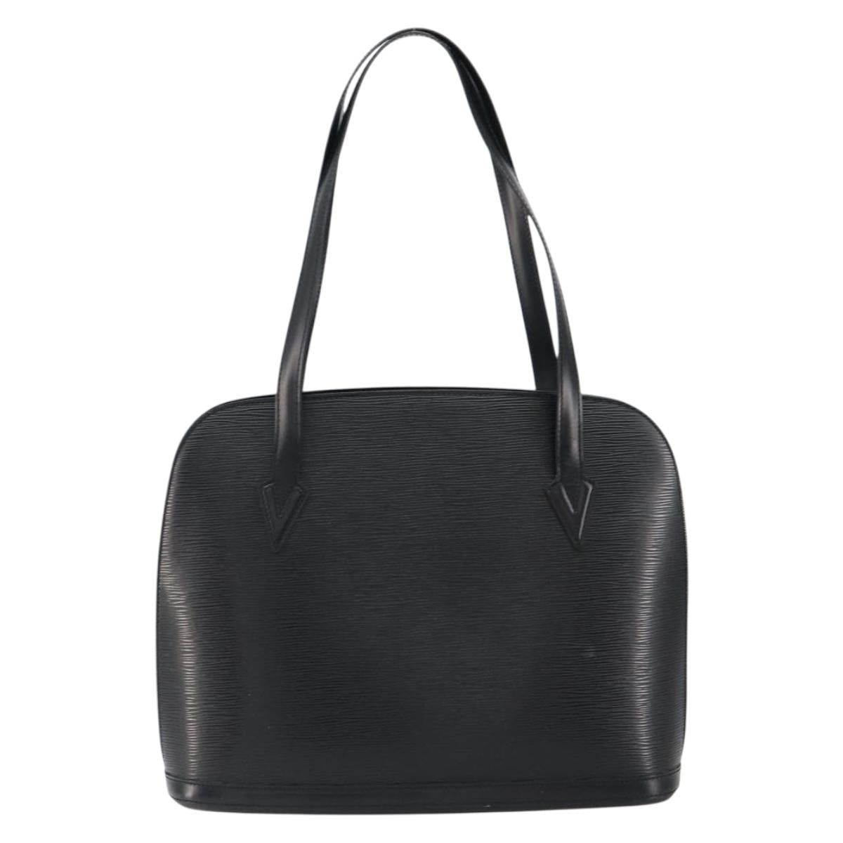 LOUIS VUITTON Epi Lussac Shoulder Bag Black M52282 LV Auth 149720