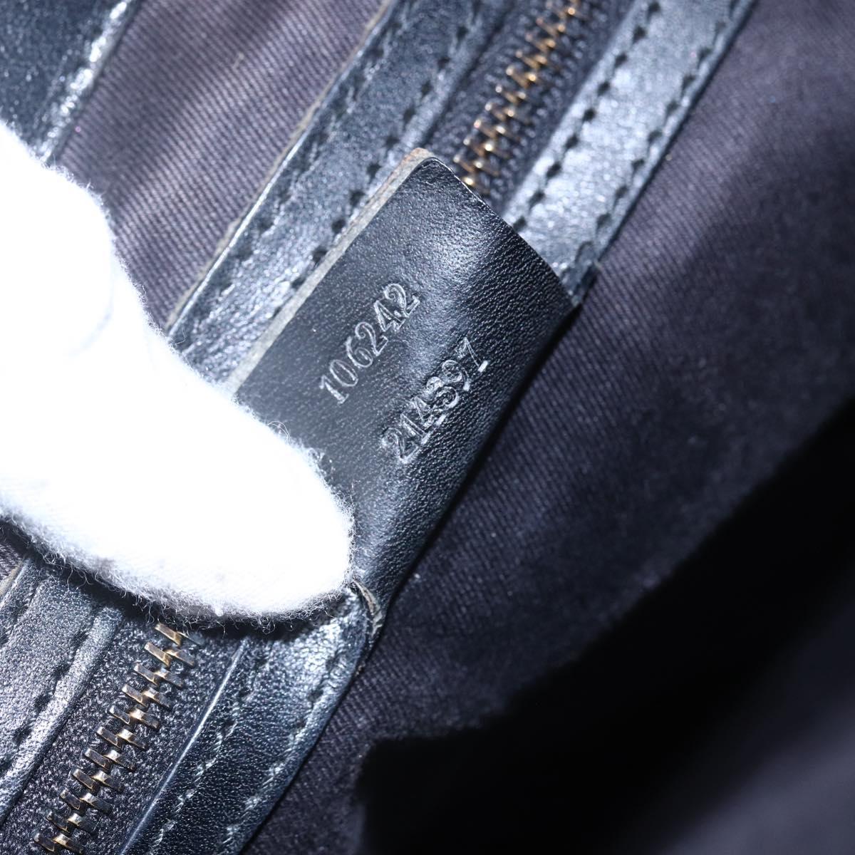 GUCCI GG Canvas Shoulder Bag Black 106242 Auth 149723