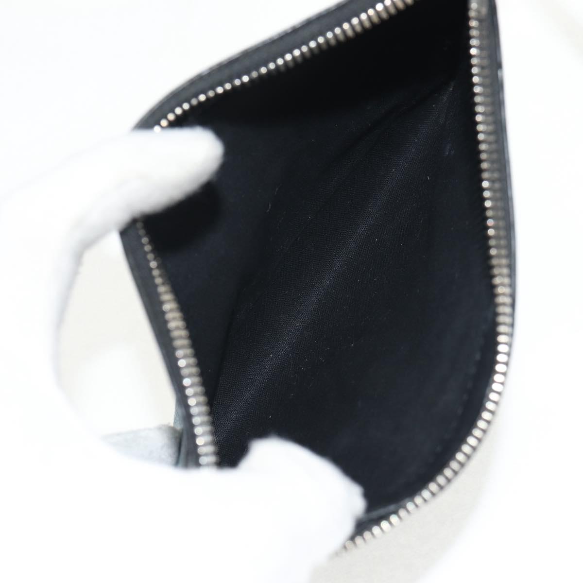 BALENCIAGA Navy Cabas S Hand Bag PVC Leather Blue Silver 339933 Auth 149725