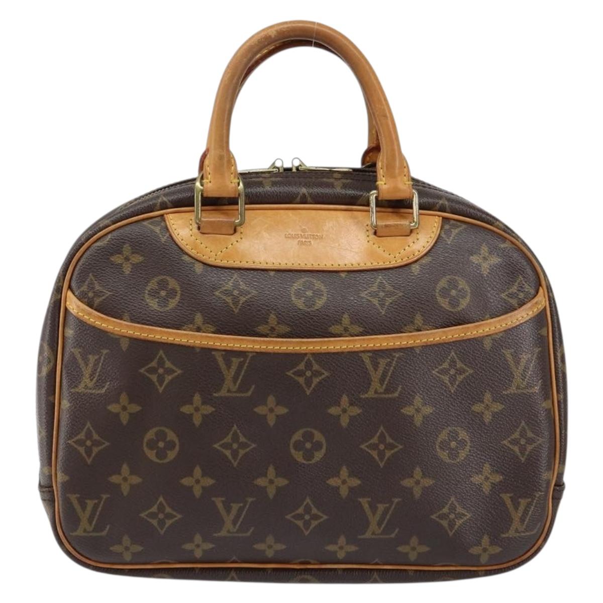 LOUIS VUITTON Monogram Trouville Hand Bag M42228 LV Auth 149729