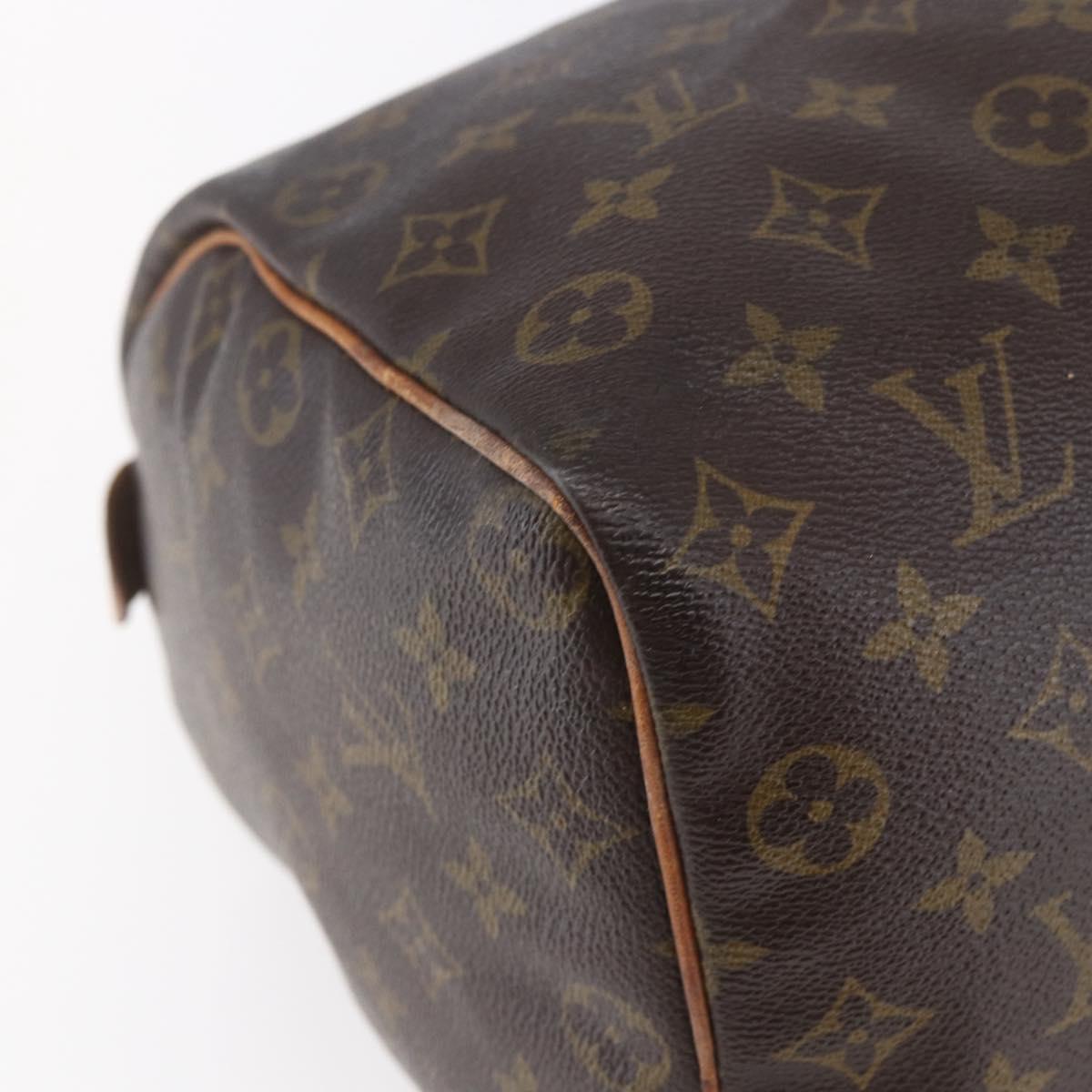 LOUIS VUITTON Monogram Speedy 35 Hand Bag M41524 LV Auth 149738
