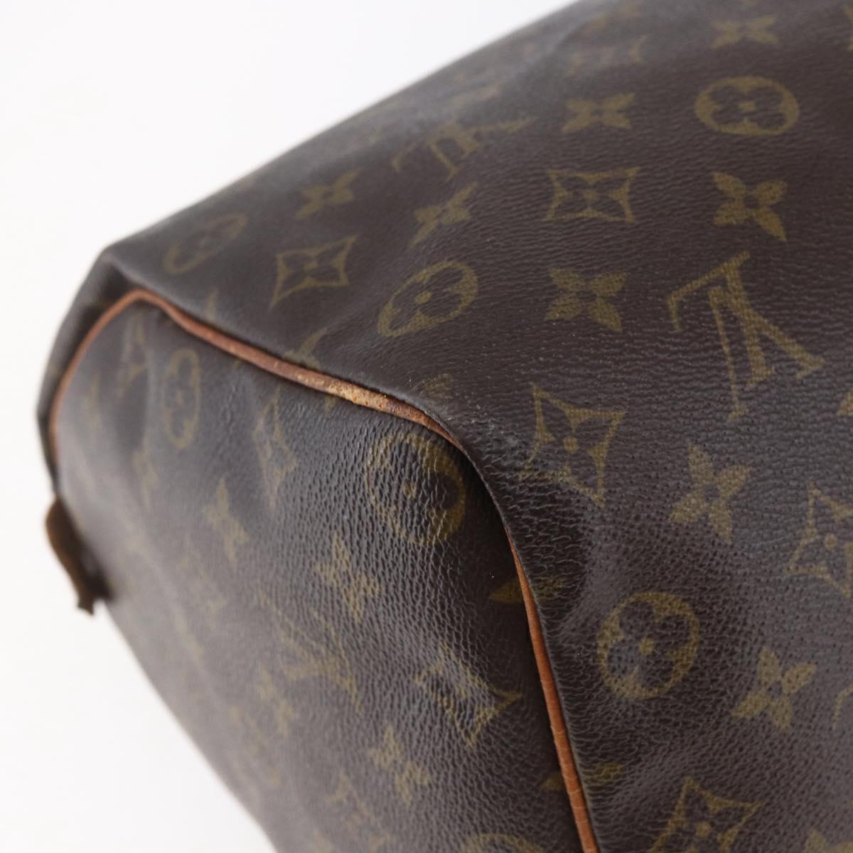 LOUIS VUITTON Monogram Speedy 35 Hand Bag M41524 LV Auth 149738