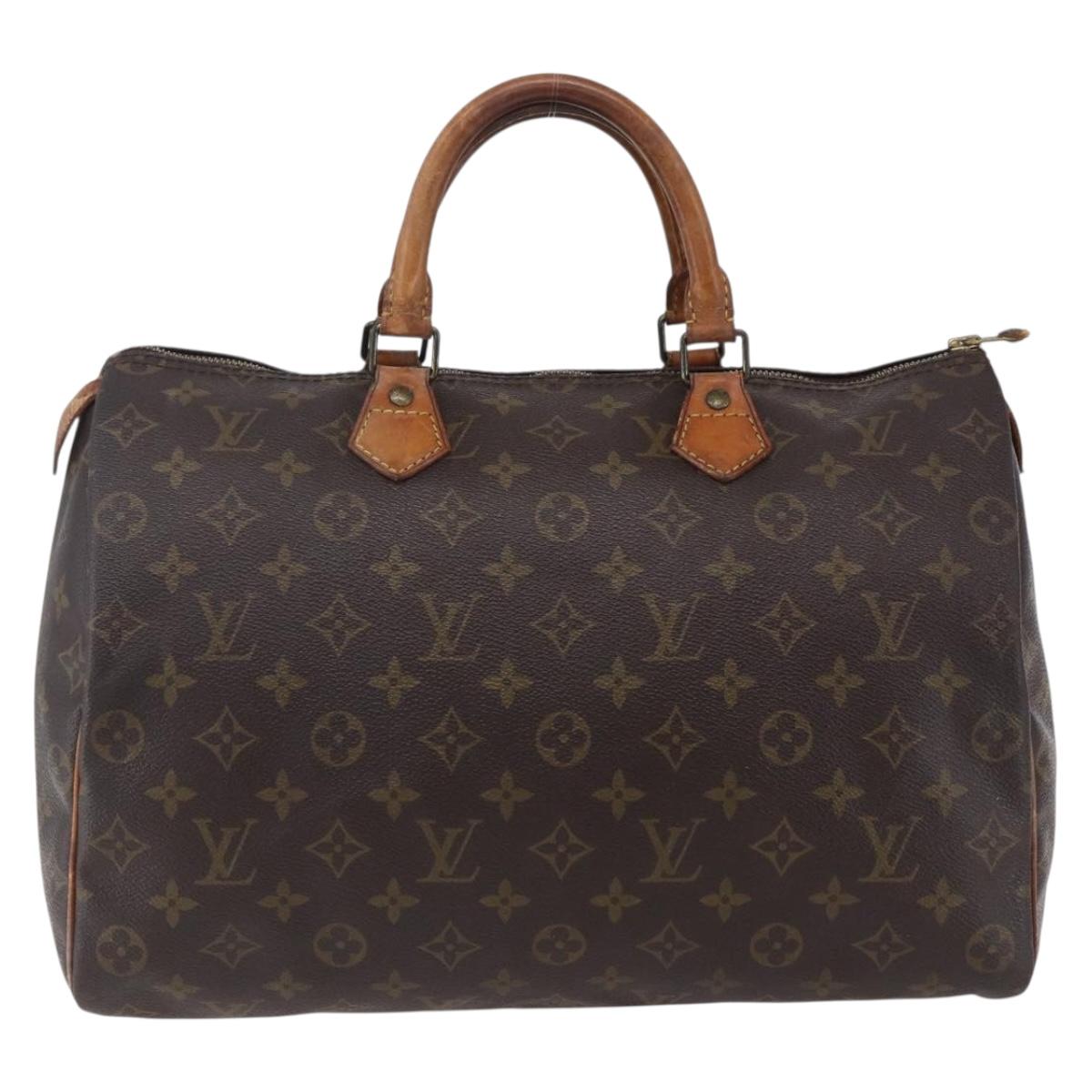 LOUIS VUITTON Monogram Speedy 35 Hand Bag M41524 LV Auth 149738