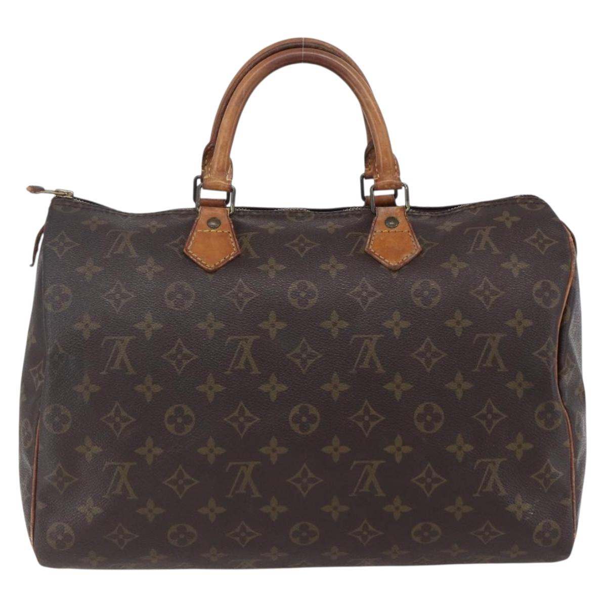 LOUIS VUITTON Monogram Speedy 35 Hand Bag M41524 LV Auth 149738